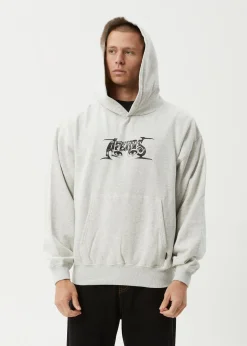 Sweaters & Hoodies<Afends All Eyez  - Boxy Hoodie Grey Marle