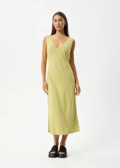 Dresses<Afends Amaya  - Maxi Dress Lemongrass