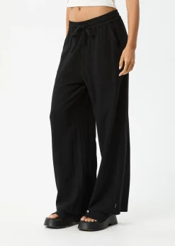 Pants<Afends Amaya  - Wide Leg Pant Black