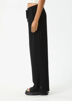 Pants<Afends Amaya  - Wide Leg Pant Black