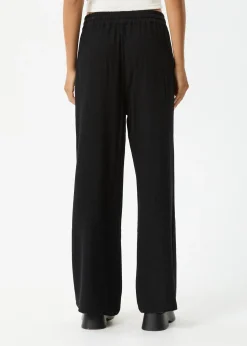 Pants<Afends Amaya  - Wide Leg Pant Black