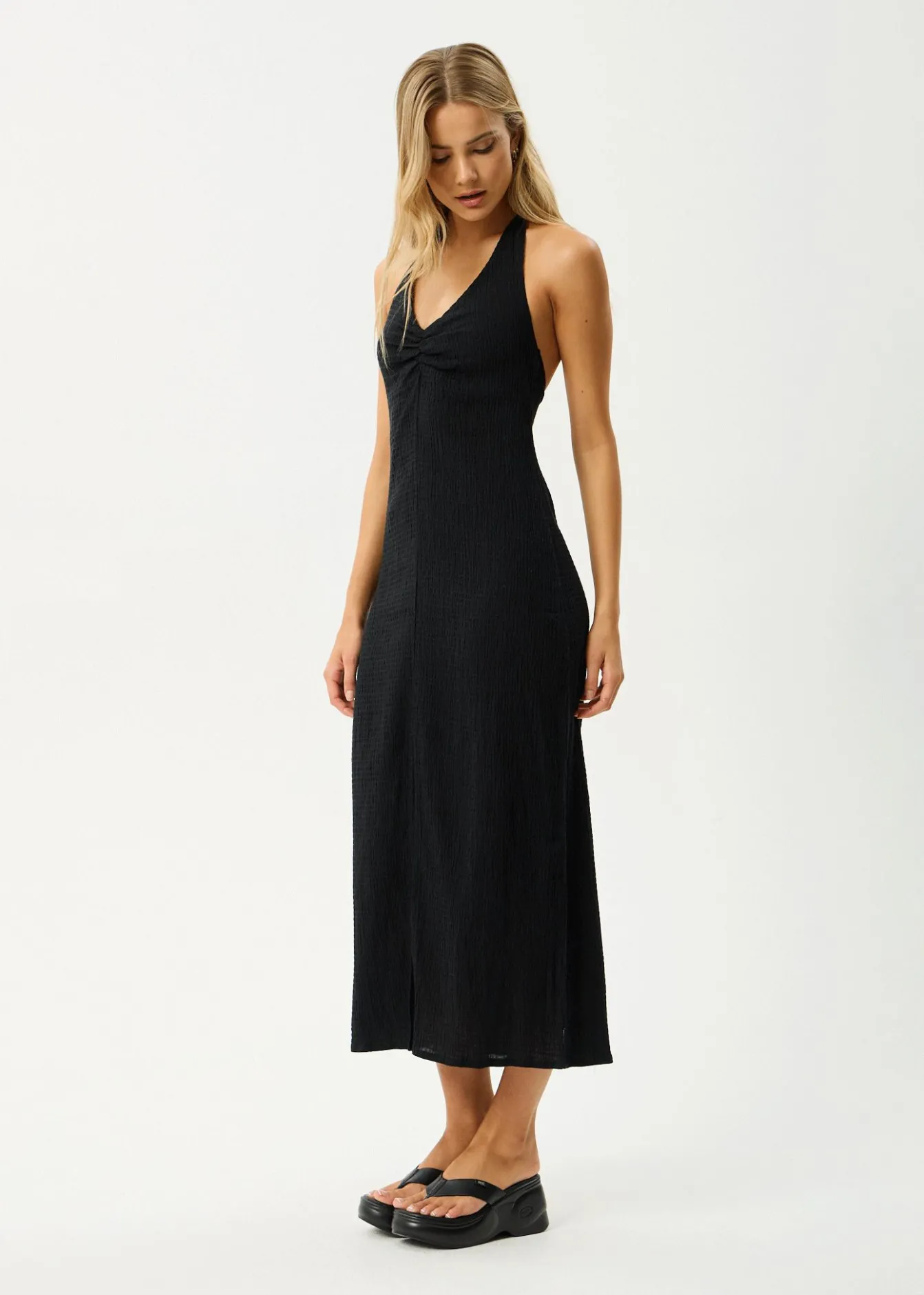 Dresses<Afends Andy - Halter Maxi Dress Black
