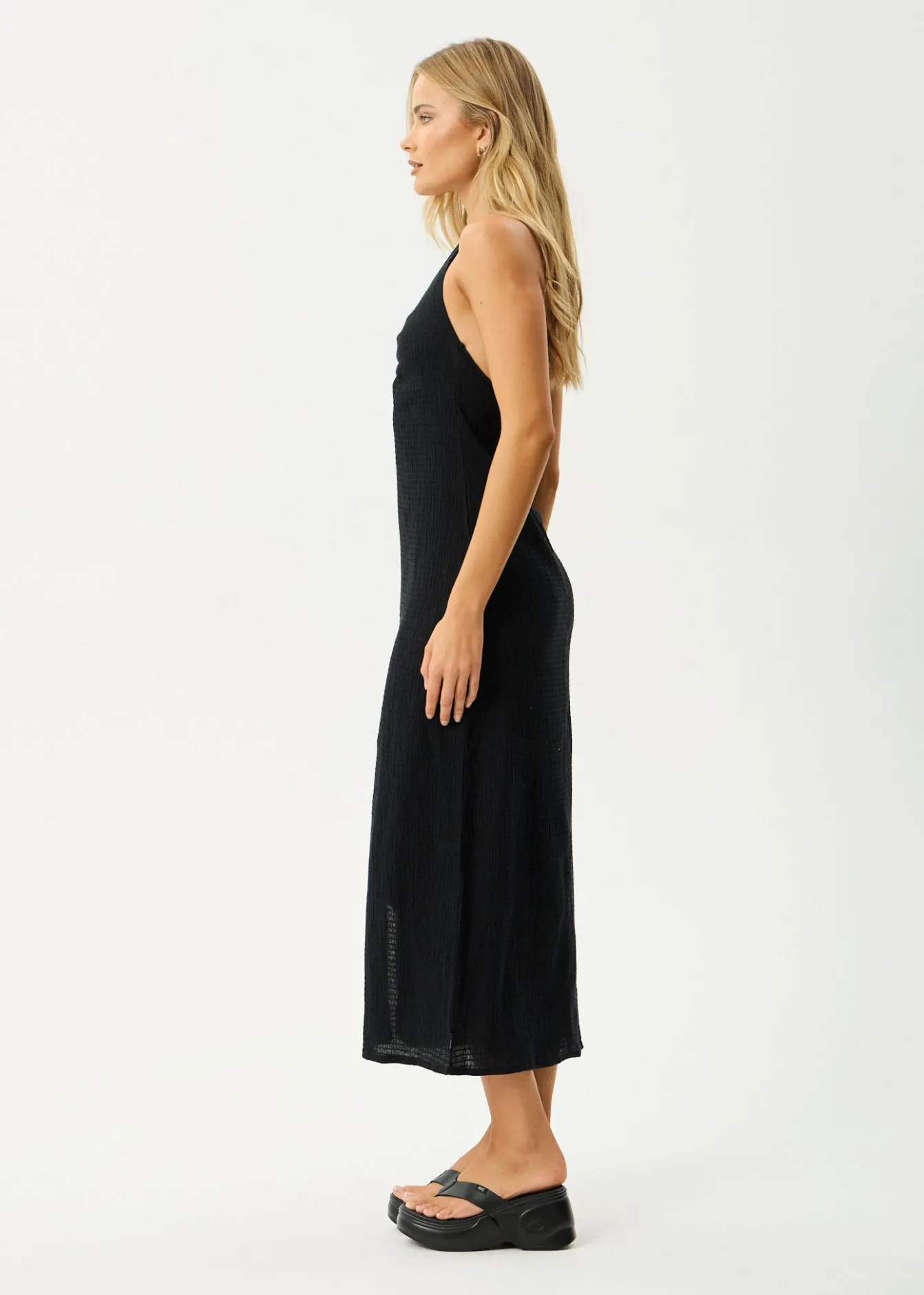 Dresses<Afends Andy - Halter Maxi Dress Black