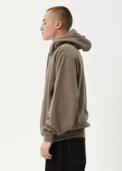 Sweaters & Hoodies<Afends Antic  - Boxy Hoodie Fossil