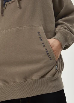 Sweaters & Hoodies<Afends Antic  - Boxy Hoodie Fossil