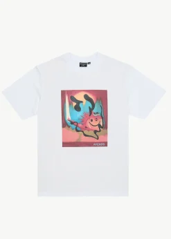 T-Shirts<Afends Apocalypso  - Retro Tee White