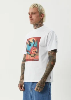 T-Shirts<Afends Apocalypso  - Retro Tee White