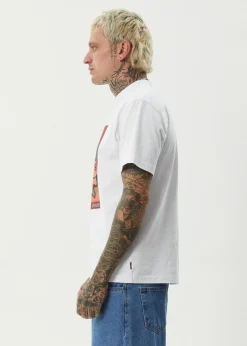 T-Shirts<Afends Apocalypso  - Retro Tee White