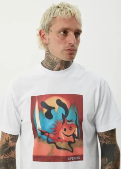 T-Shirts<Afends Apocalypso  - Retro Tee White