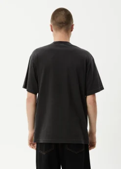 T-Shirts<Afends Apocalypso  - Retro Tee Stone Black