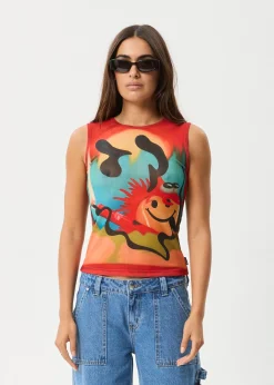 Sleeveless<Afends Apocalypso - Sheer Tank Multi
