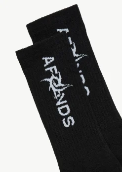 Accessories|Accessories<Afends Art Two Pack  - Socks Two Pack Black