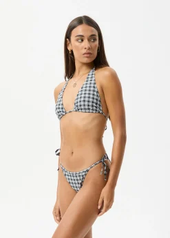 Swimwear<Afends Asher  - Check Bikini Bottom Black Check