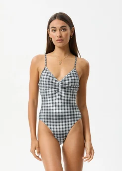 Swimwear<Afends Asher  - Check One Piece Black Check