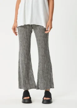 Pants|Sets & Co-Ords<Afends Asta - Seersucker Flare Pant Steel Check
