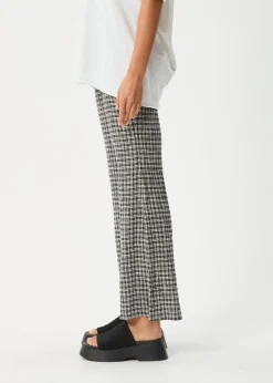 Pants|Sets & Co-Ords<Afends Asta - Seersucker Flare Pant Steel Check
