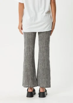 Pants|Sets & Co-Ords<Afends Asta - Seersucker Flare Pant Steel Check