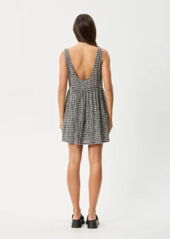 Dresses<Afends Asta Jesse - Seersucker Mini Dress Steel Check