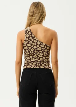 Sleeveless<Afends Astoria - One Shoulder Top Coffee