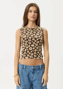 Sleeveless<Afends Astoria - Tank Coffee