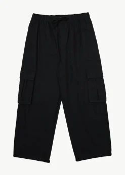 Pants<Afends Atlas Canvas - Cargo Pant Black