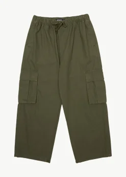 Pants<Afends Atlas Canvas - Cargo Pant Military