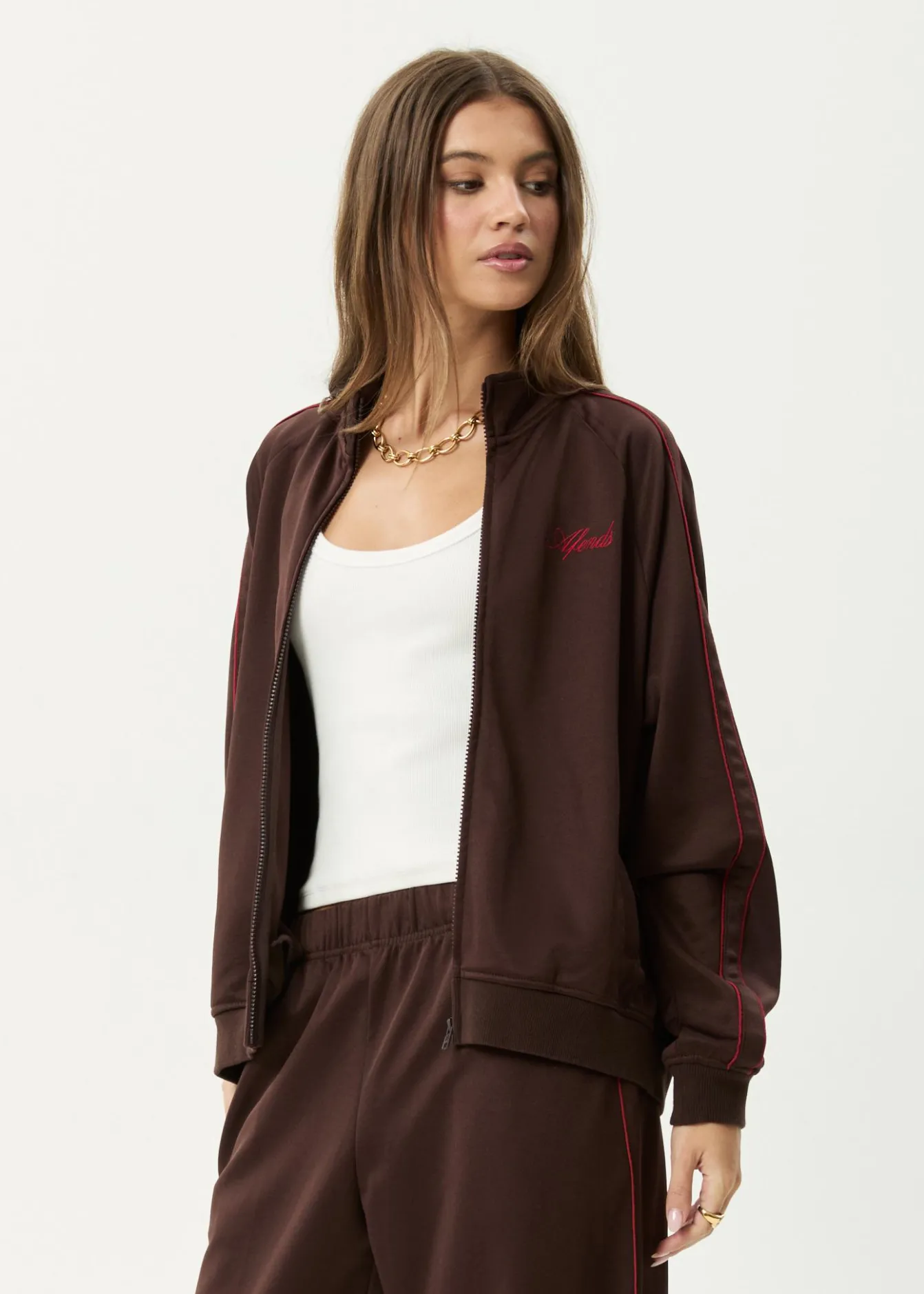 Sets & Co-Ords|Outerwear<Afends Avenue - Track Jacket Coffee