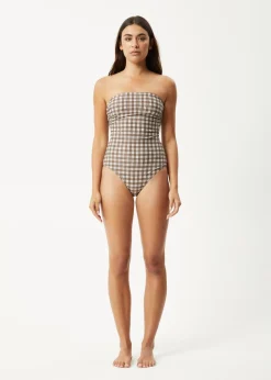 Swimwear<Afends Base  - One Piece Coffee Check