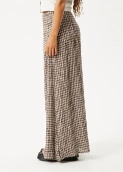 Sets & Co-Ords|Skirts<Afends Base  - Seersucker Maxi Skirt Coffee Check