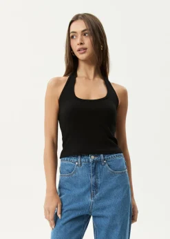 Sets & Co-Ords|Sleeveless<Afends Basis  - Rib Halter Black