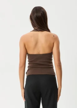 Sets & Co-Ords|Sleeveless<Afends Basis  - Rib Halter Coffee
