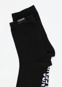 Accessories|Essentials<Afends Basis  - Socks Two Pack White / Black