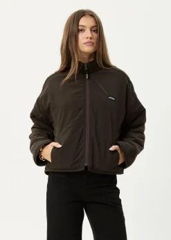 Outerwear<Afends Berlin  - Reversible  Polar Fleece Jacket Coffee