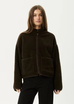 Outerwear<Afends Berlin  - Reversible  Polar Fleece Jacket Coffee