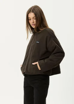Outerwear<Afends Berlin  - Reversible  Polar Fleece Jacket Coffee