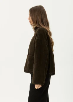 Outerwear<Afends Berlin  - Reversible  Polar Fleece Jacket Coffee