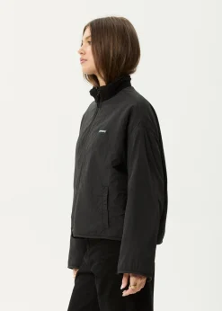 Outerwear<Afends Berlin  - Reversible Polar Fleece Jacket Black