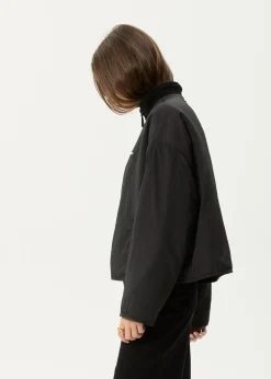 Outerwear<Afends Berlin  - Reversible Polar Fleece Jacket Black