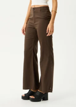 Pants|Essentials<Afends Birkin  - Flares Coffee