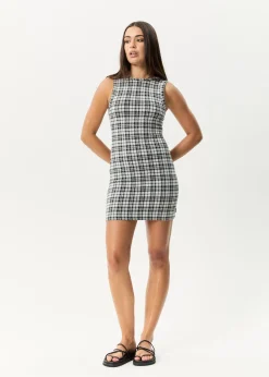 Dresses<Afends Blair - Mini Dress Black / White