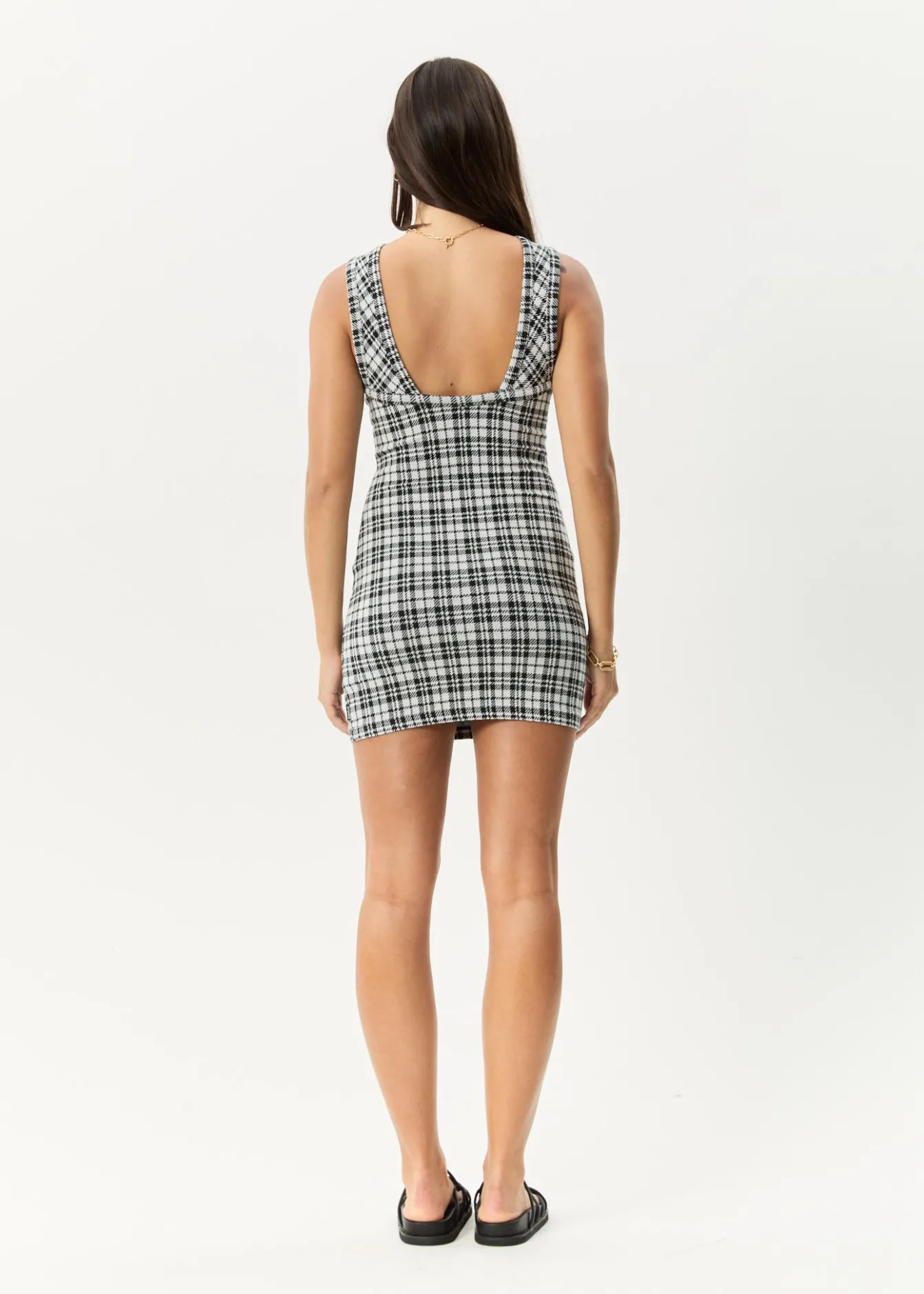Dresses<Afends Blair - Mini Dress Black / White