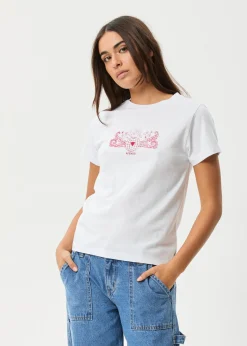 Tees & Shirts<Afends Bonfire  - Regular Tee White