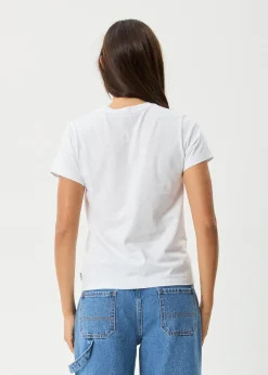 Tees & Shirts<Afends Bonfire  - Regular Tee White