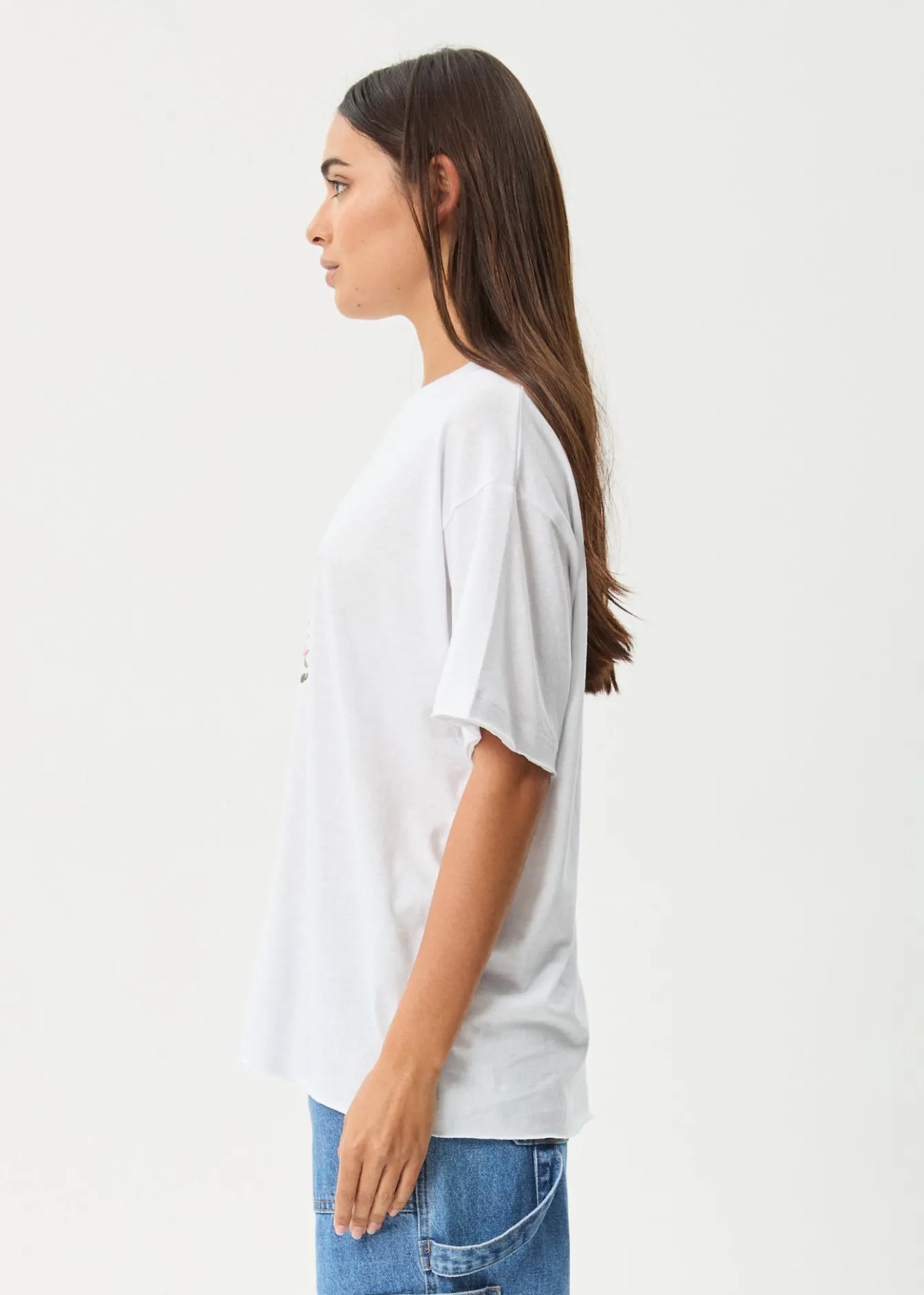 Tees & Shirts<Afends Butterfluer - Oversized Tee White