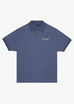 Shirts<Afends Byron Trip  - Short Sleeve Polo Shirt Marlin