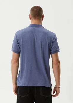 Shirts<Afends Byron Trip  - Short Sleeve Polo Shirt Marlin