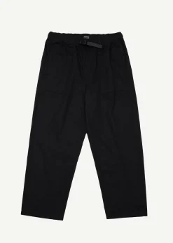 Pants<Afends Cabal - Elastic Waist Relaxed Pant Black