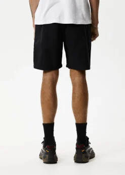 Shorts<Afends Cabal  - Elastic Waist Technical Short Black