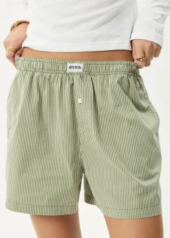 Shorts|Sets & Co-Ords<Afends Candy  - Boxer Short Oil Green