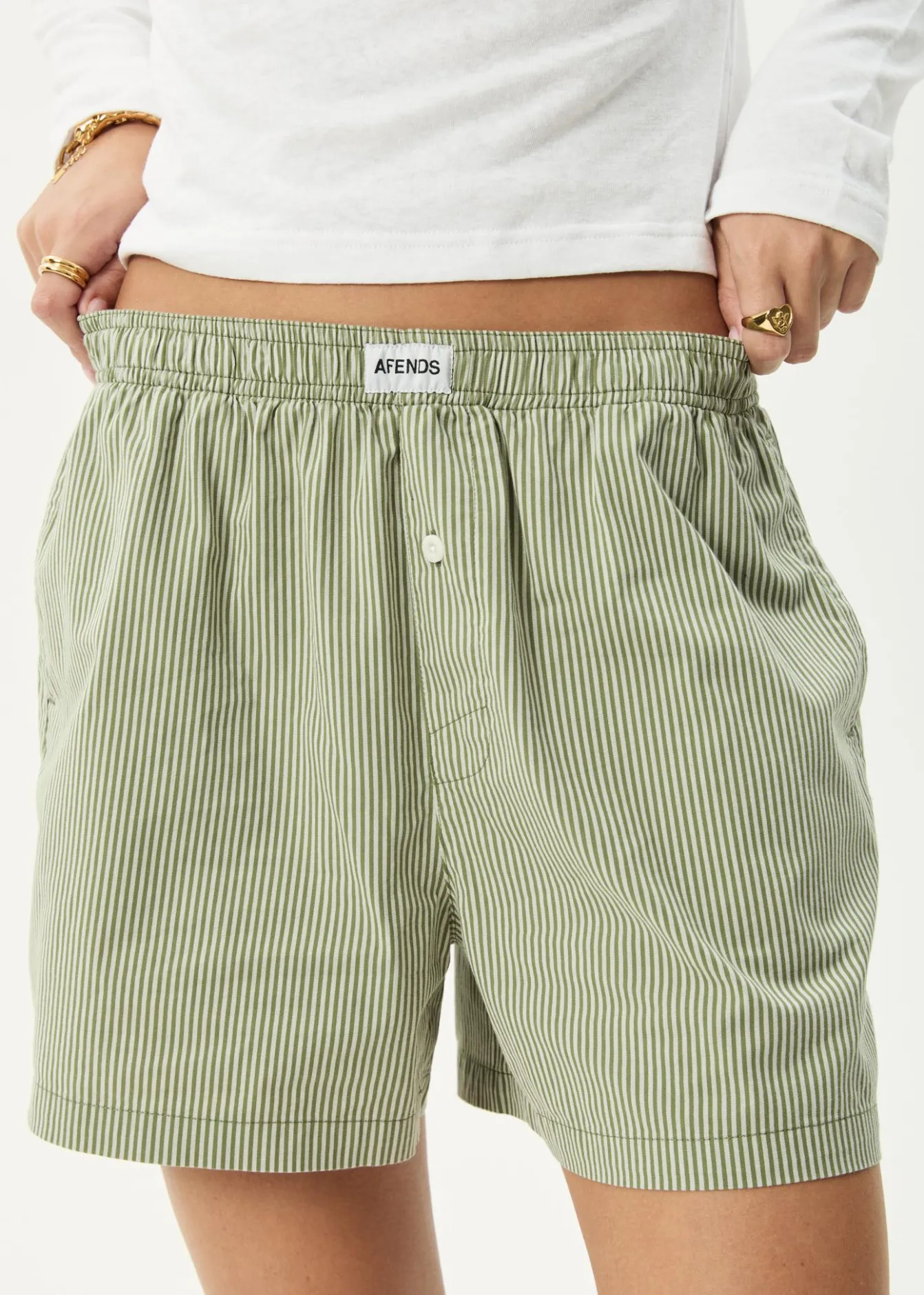 Shorts|Sets & Co-Ords<Afends Candy - Boxer Short Oil Green